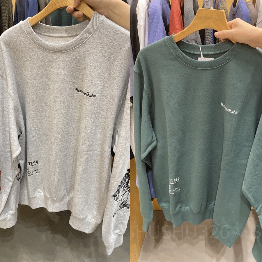 ★thisisneverthat★Sketch Embroidery Crewneck