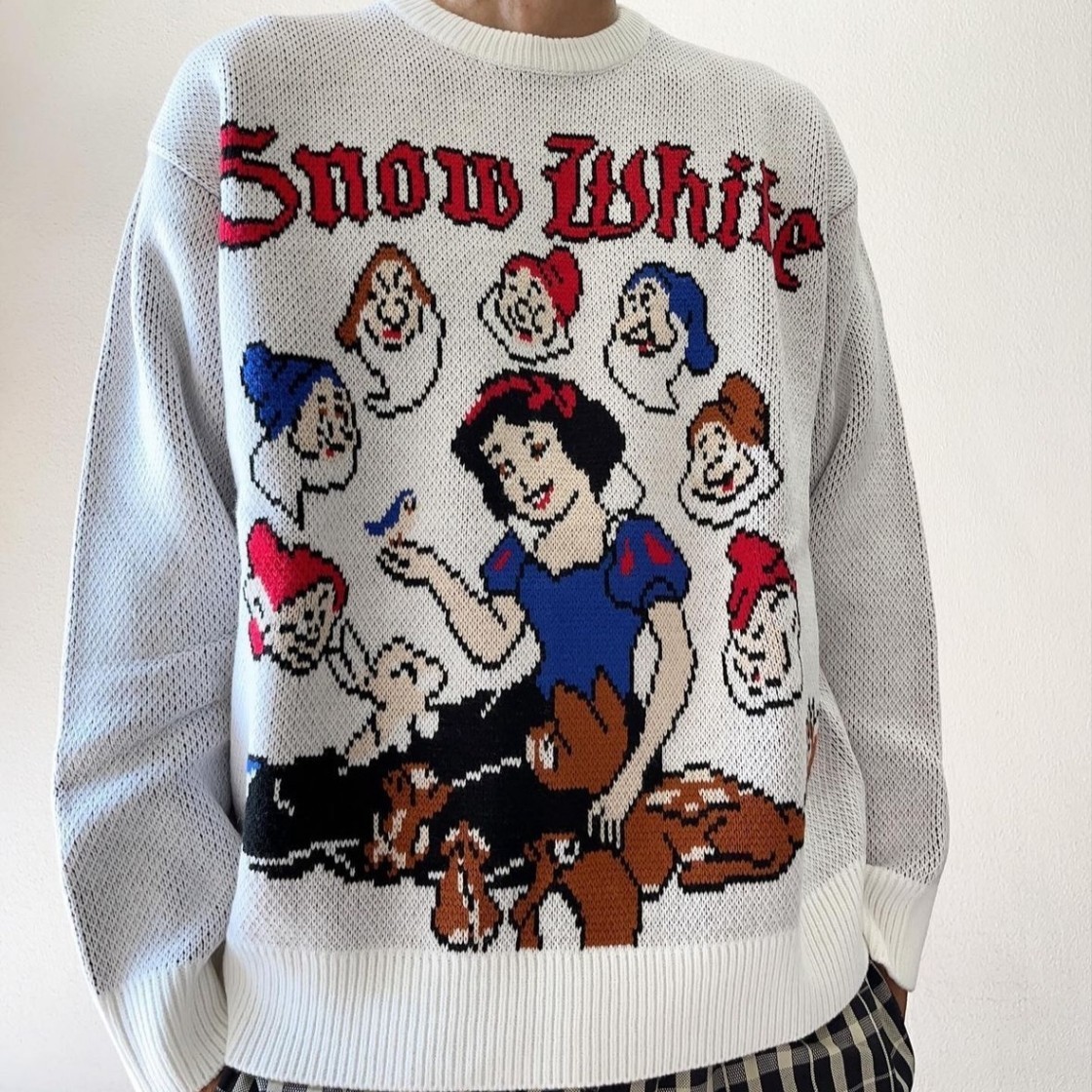 Supreme] Snow White Sweater White - 24FW☆大人気