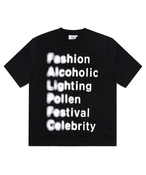 トップスその他 XTONZ XTT087 Festival Short Sleeve T-Shirt BLACK XTT087BK