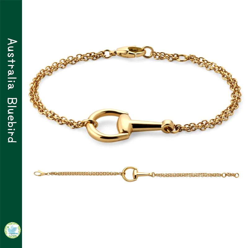 希少★GUCCI★18k Horsebit ホースビット チェーンブレスレット