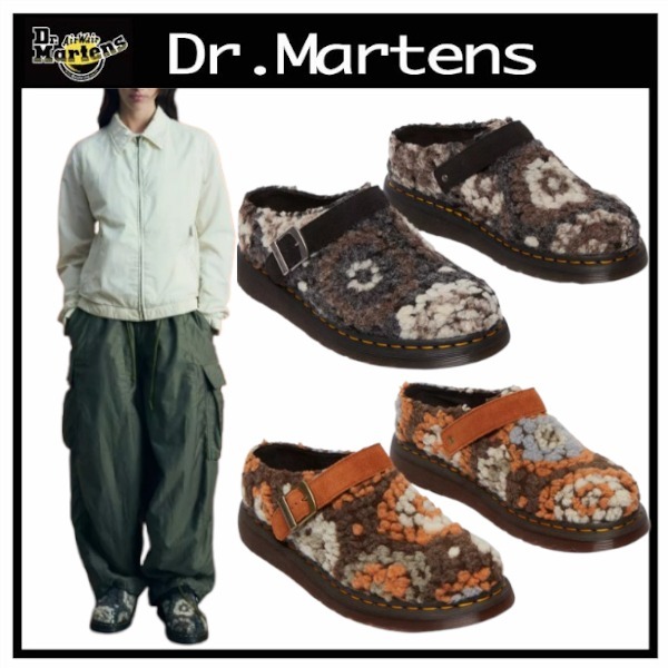 Dr. Martens ユニセックス イシャム クロシェ ウール サンダル
