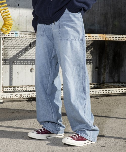 パンツ XTONZ XP141 Washed Blue Sea Pants LIGHT BLUE XP141LB