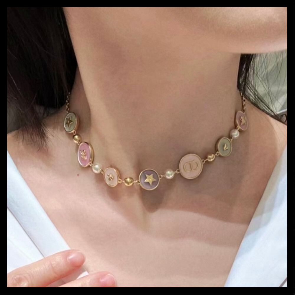 【パステルが可愛い♡】Dior★ショートネックレス