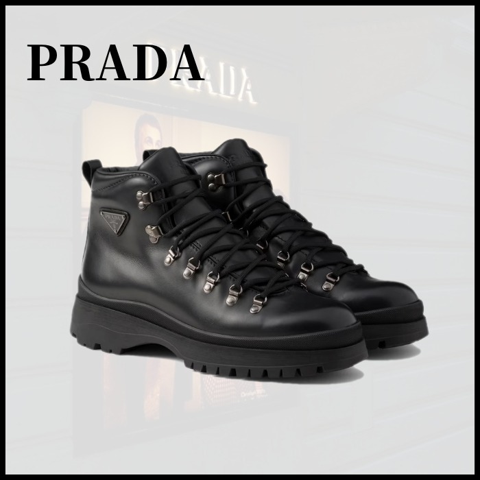 ■PRADA プラダ Brixxen レザー ブーティー