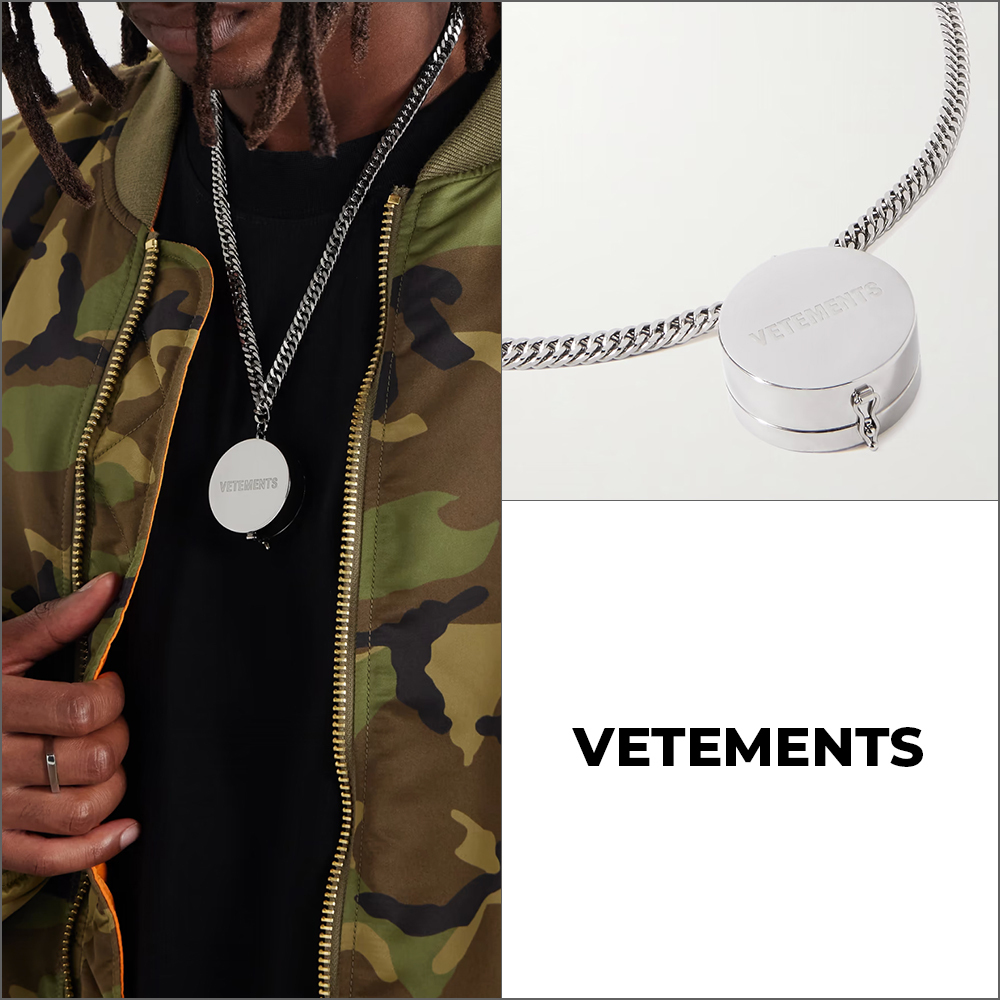 【VETEMENTS】Grinder ペンダントネックレス \
