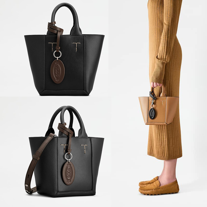 TOD'S トッズ ダブル アップ レザー ショッピング バッグ ミニ