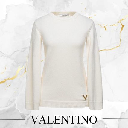 VALENTINO ヴァレンティノ バルーン 長袖 ニット ホワイト