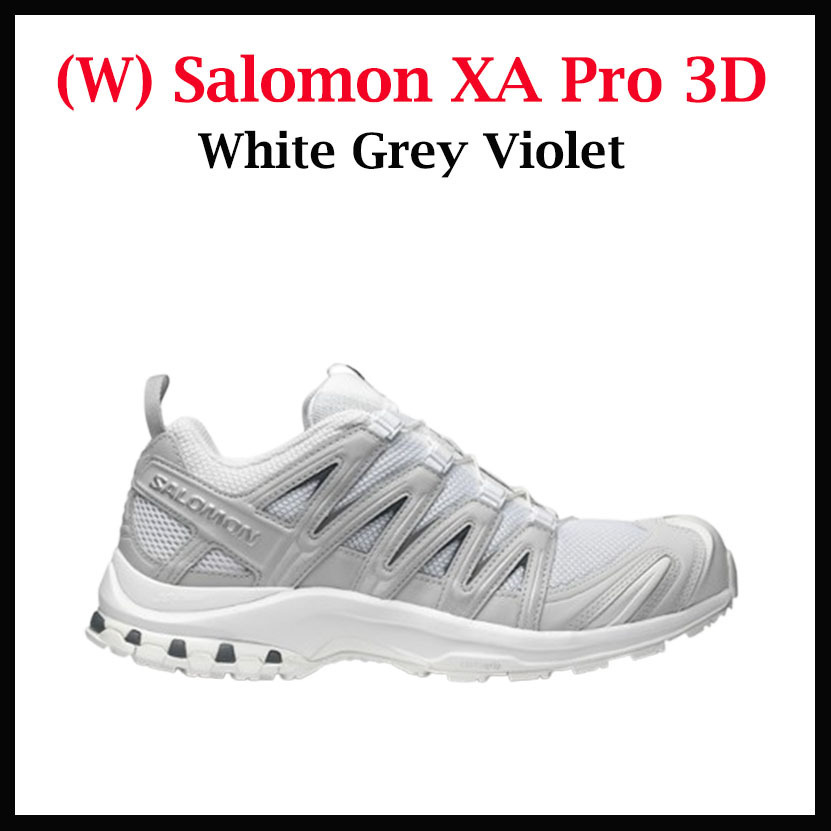 人気 ☆SALOMON☆ (W) XA PRO 3D WHITE GREY VIOLET