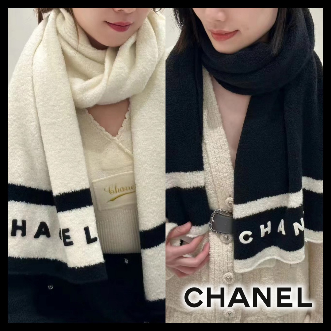 【思わず触れたくなる柔らか素材♪】CHANEL マフラー ストール