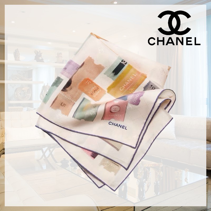 【エレガントな装い♪】CHANEL CCロゴ スカーフ