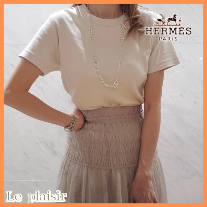 《上品なシルバー♡》HERMES ファランドールネックレス80