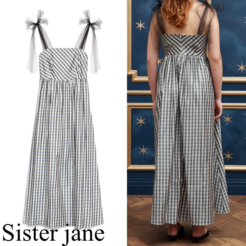 送関込【Sister jane】シンディ チェック ミディドレス