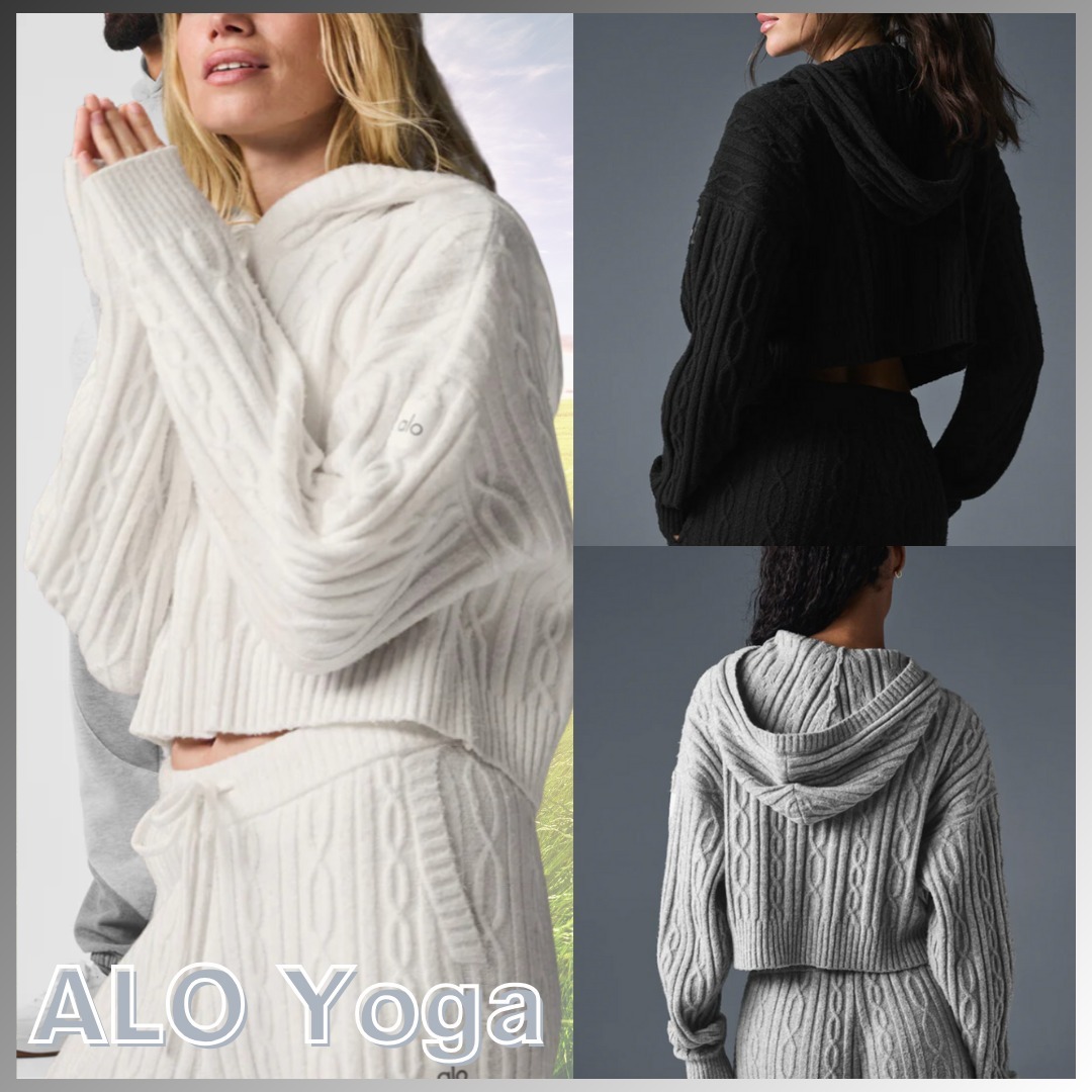 国内未入荷！『ALO Yoga』ケーブルニットトップス