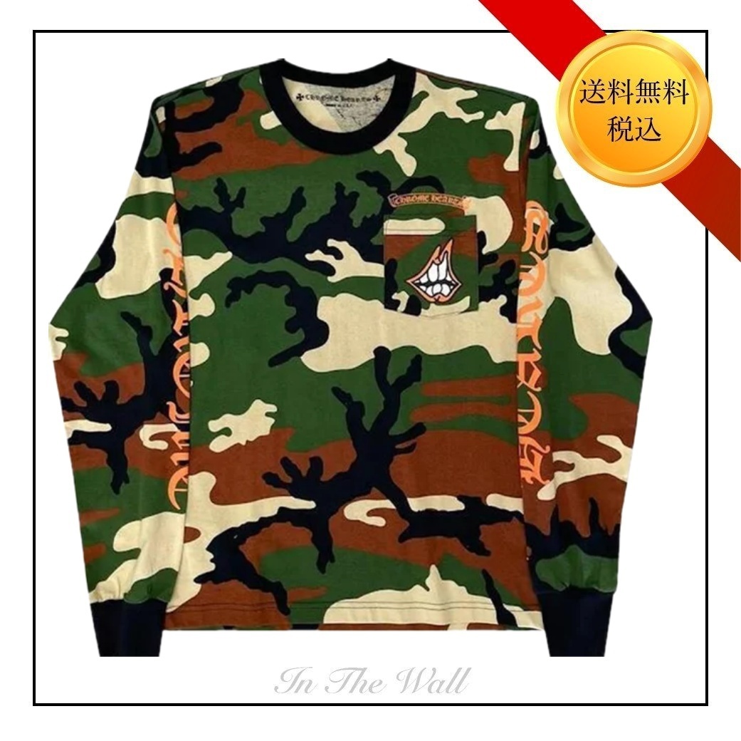 コラボ品【Chrome Hearts × Matty Boy】Caution ロング Tシャツ