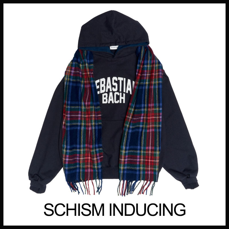 ★SCHISM INDUCING★MUFFLER HOODIE