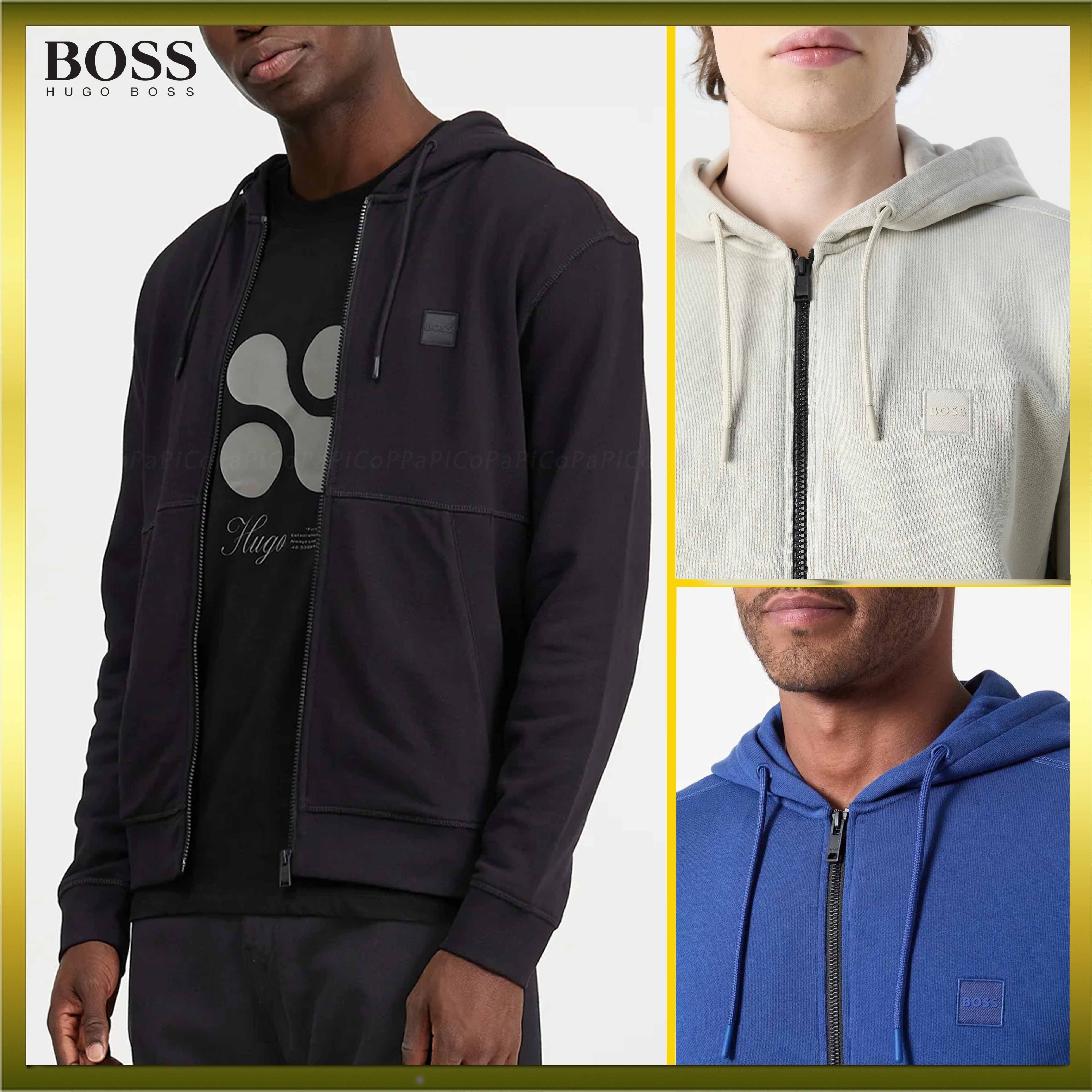 【関税送料込】BOSS フード付き ジップアップ ジャケット