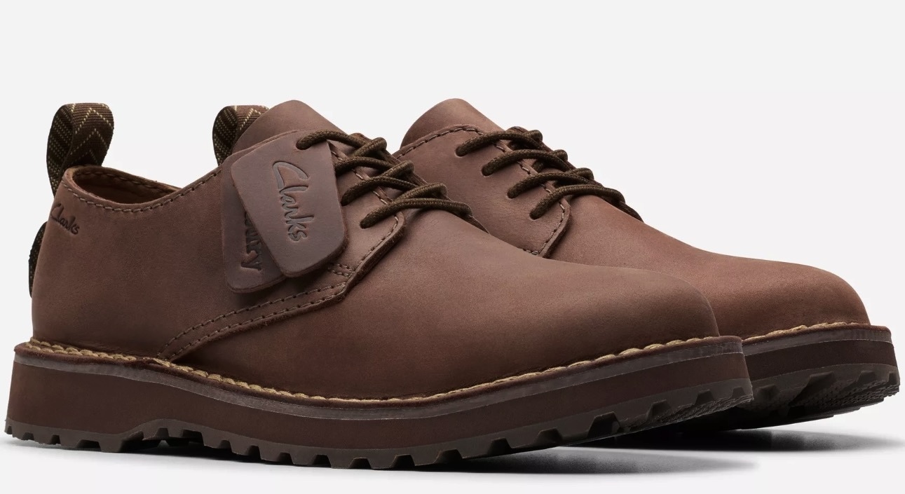 Clarks ダービーシューズ スニーカー ダーク ブラウン ビジネス