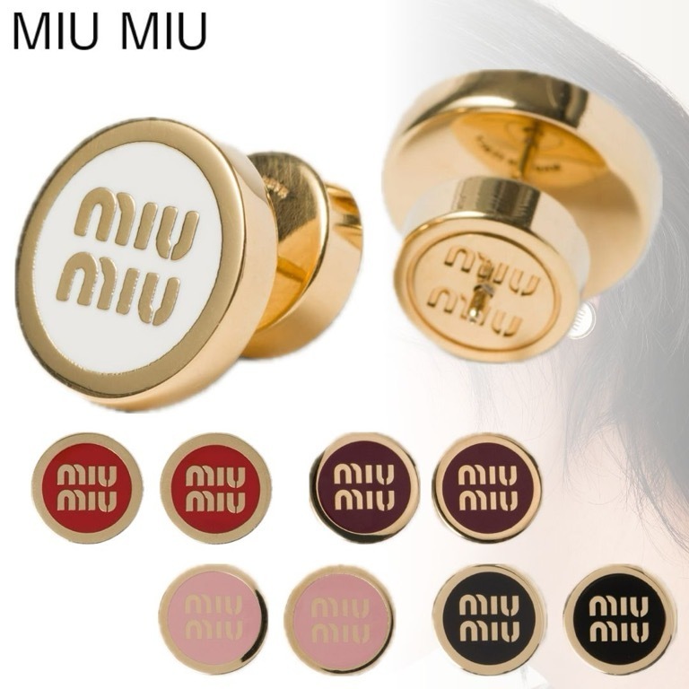 すぐ届く*MiuMiu*ミュウミュウ*エナメルメタル ピアス