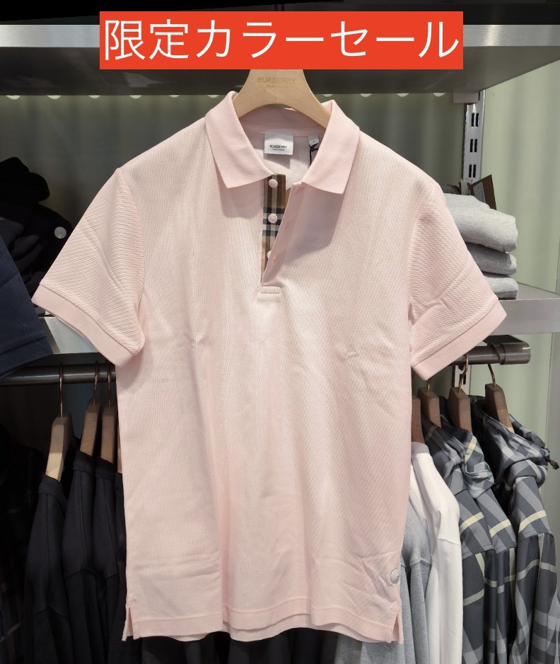 【BURBERRY】限定セール HARTFORD チェックディテールポロ