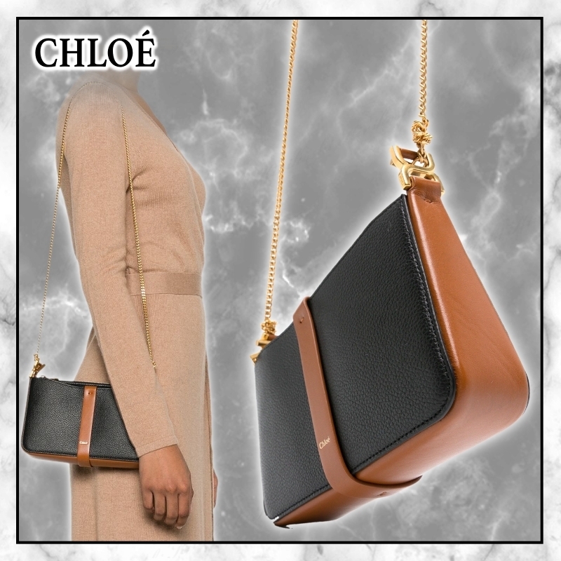 ◆Chloe 最新作◆Marcie レザー クロスボディ バッグ/Black◆