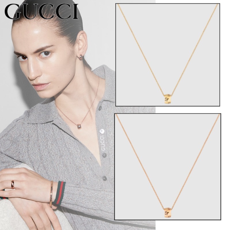 25新作 GUCCI アイコン GG 18K ネックレス ユニセックス