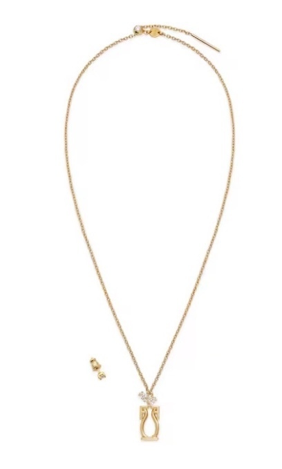 【FENDI】ネックレス ピアス セット ★関税送料込み
