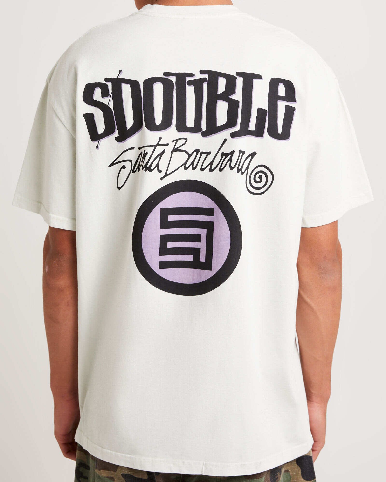 S-DOUBLE Stussyステューシー Combo Platter 半袖ロゴTシャツ