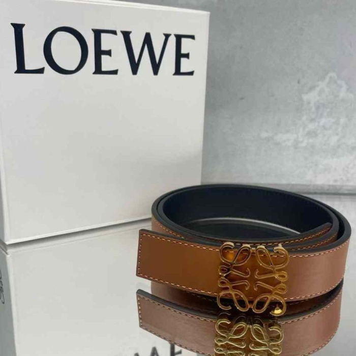 ★Loewe★リバーシブル アナグラム ベルト（スムースカーフ）