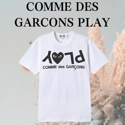 COMME DES GARCONS PLAYホワイト リバースロゴ Tシャツ