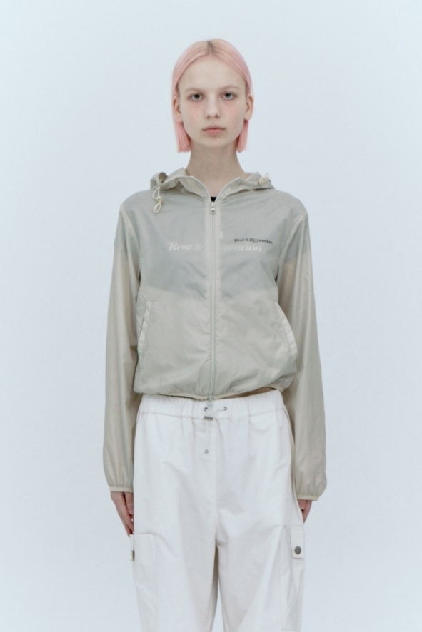 （REST&RECREATION）韓国 POLYESTER WINDBREAKER JACKET