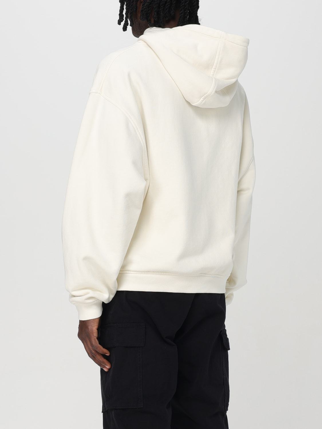 ★間税込み★【Rhude】ロゴプリント コットンパーカー RHUDE プリント パーカー | ブラック | FARFETCH JP