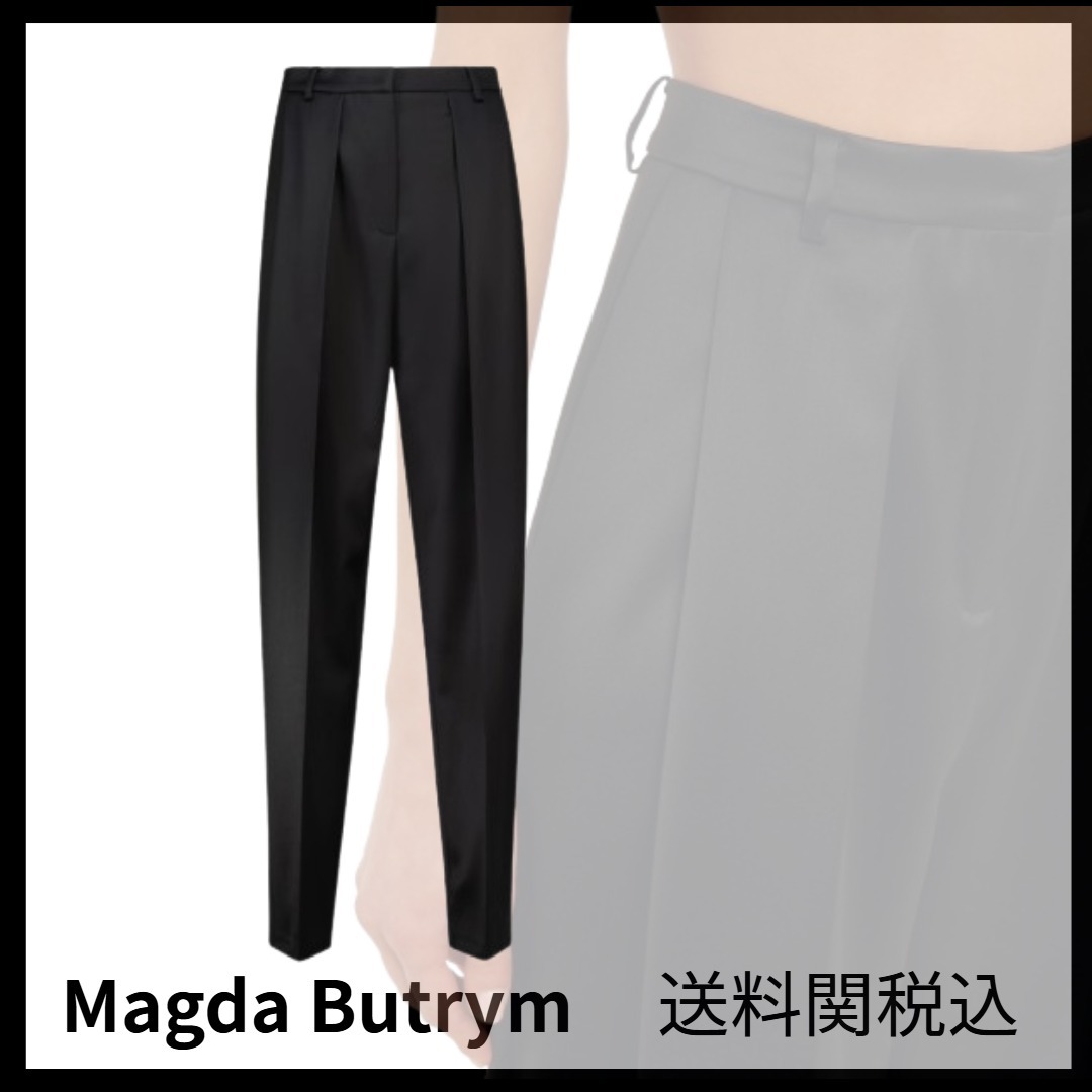 送料関税込★MAGDA BUTRYM★ハイライズテーパードウールパンツ