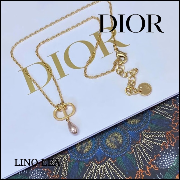 《ギフトに♡》DIOR Petit CD ネックレス ピンク