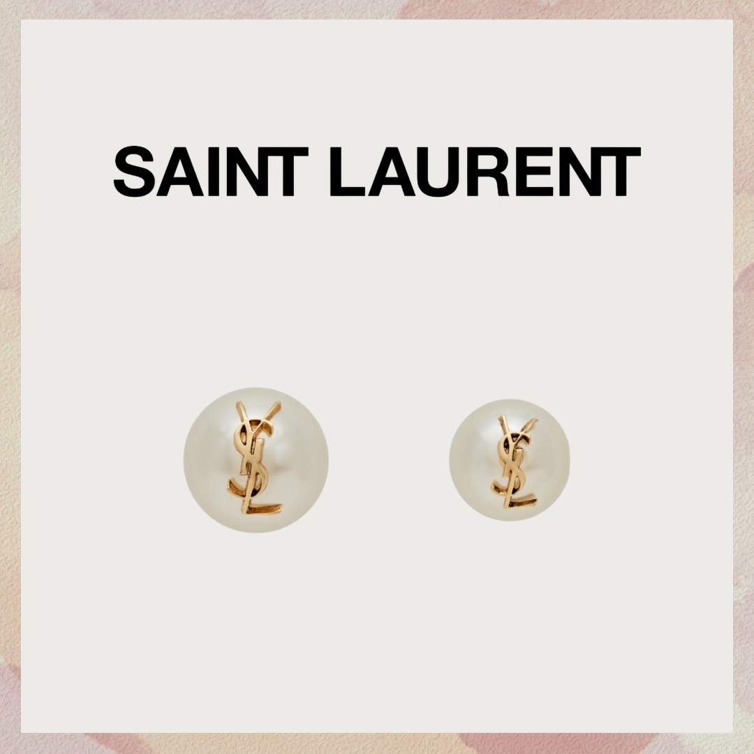 【Saint Laurent】パールイヤリング