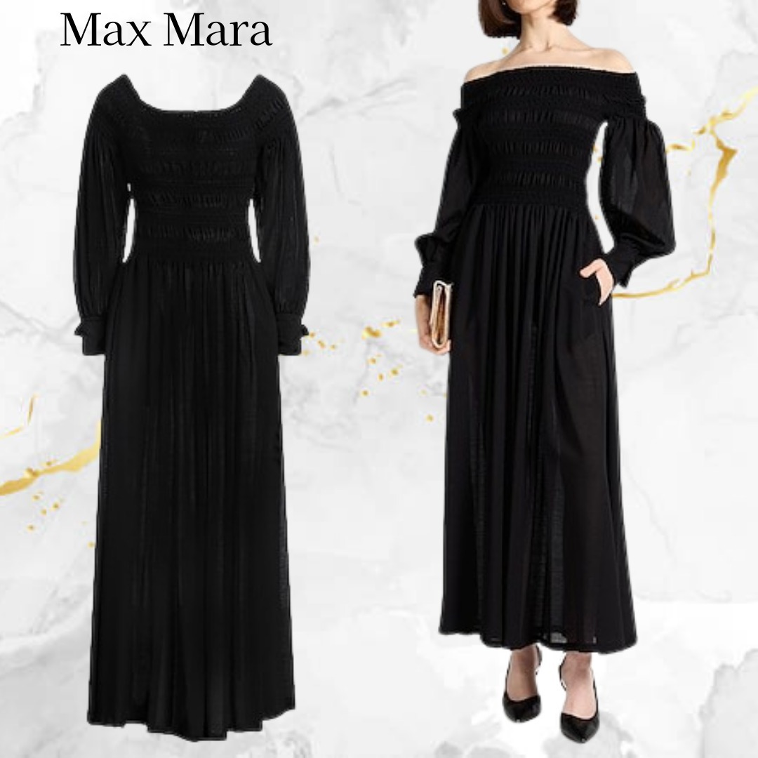 ☆送料関税込☆Max Mara☆ロングワンピース ドレス 黒