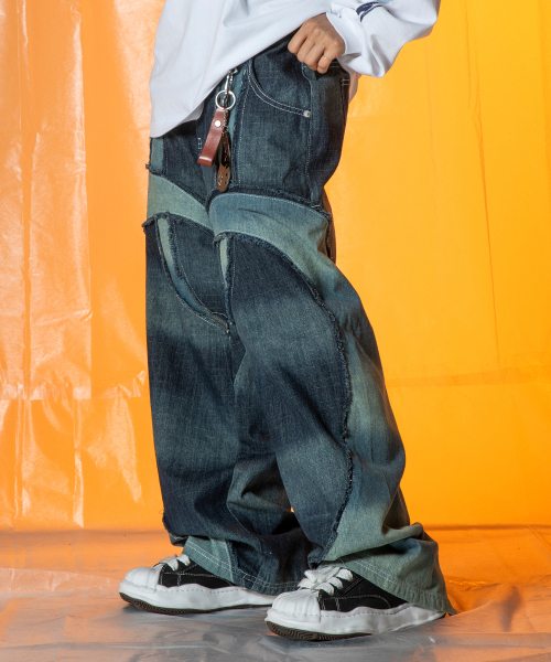 パンツ XTONZ XP250 Tribal Cut Denim Pants BLUE XP250BL