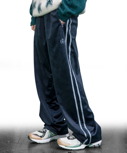 パンツ XTONZ XP182 Kaylin Velvet Training String Pants NAVY XP182
