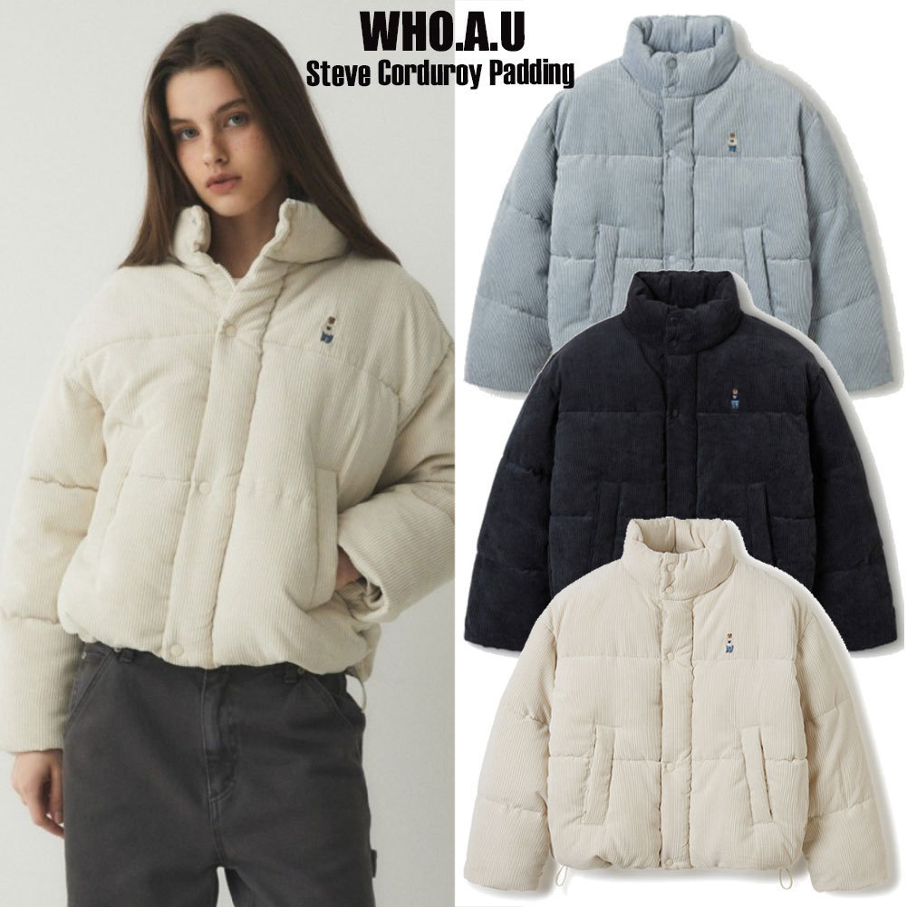 ◆WHO.A.U◆Steve Corduroy Padding 女性用 WHJPE4V14F 韓国発