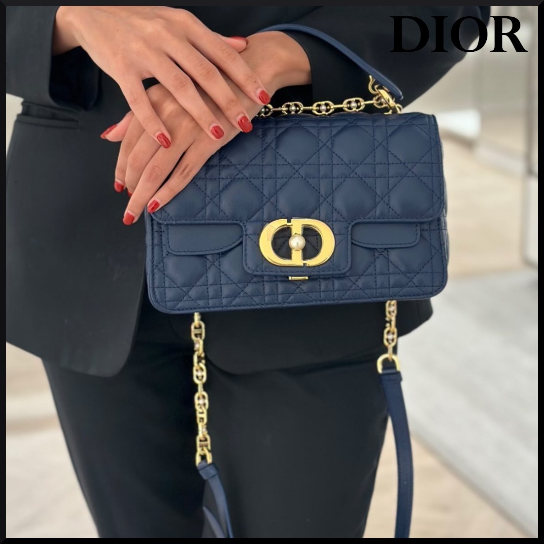 【海外限定カラー★】Dior Jolie トップハンドルバッグ スモール