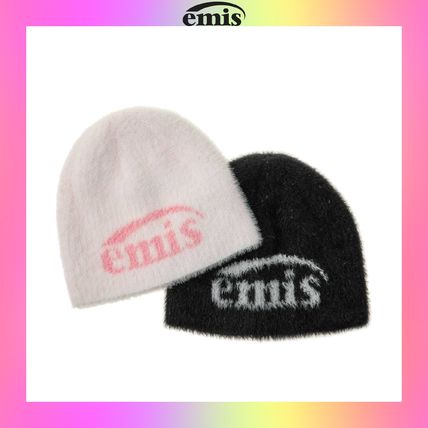 [EMIS] ニューロゴ シャギー ビーニー 2色 / 韓国発 EMIS☆韓国大人気 [24FW] NEW LOGO SHAGGY BEANIE (EMIS/ニット