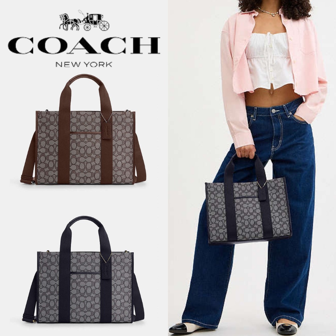 ■COACH■コーチ スミス トート バッグ シグネチャー ジャカード