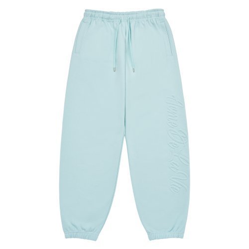 パンツ acme de la vie BIG SCRIPT LOGO EMBOSSING SWEAT PANTS SKYBLUE