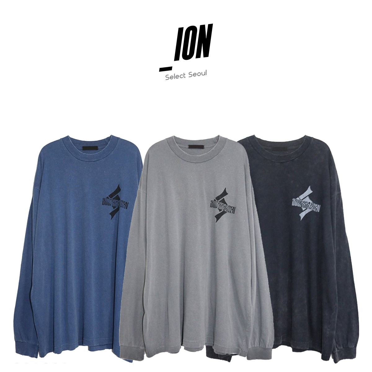 【IONSEOUL】Sound Logo Washing Long Sleeve 4JH558