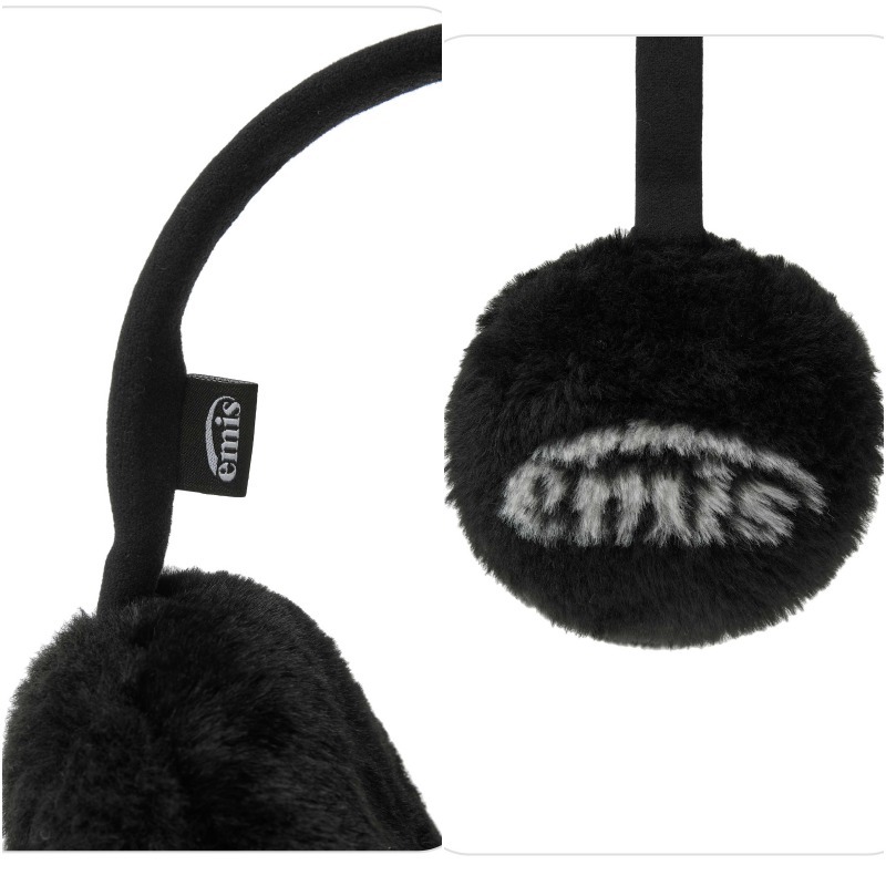 LOGO JACQUARD EAR MUFF (RENEWAL)-WHITE - EMIS