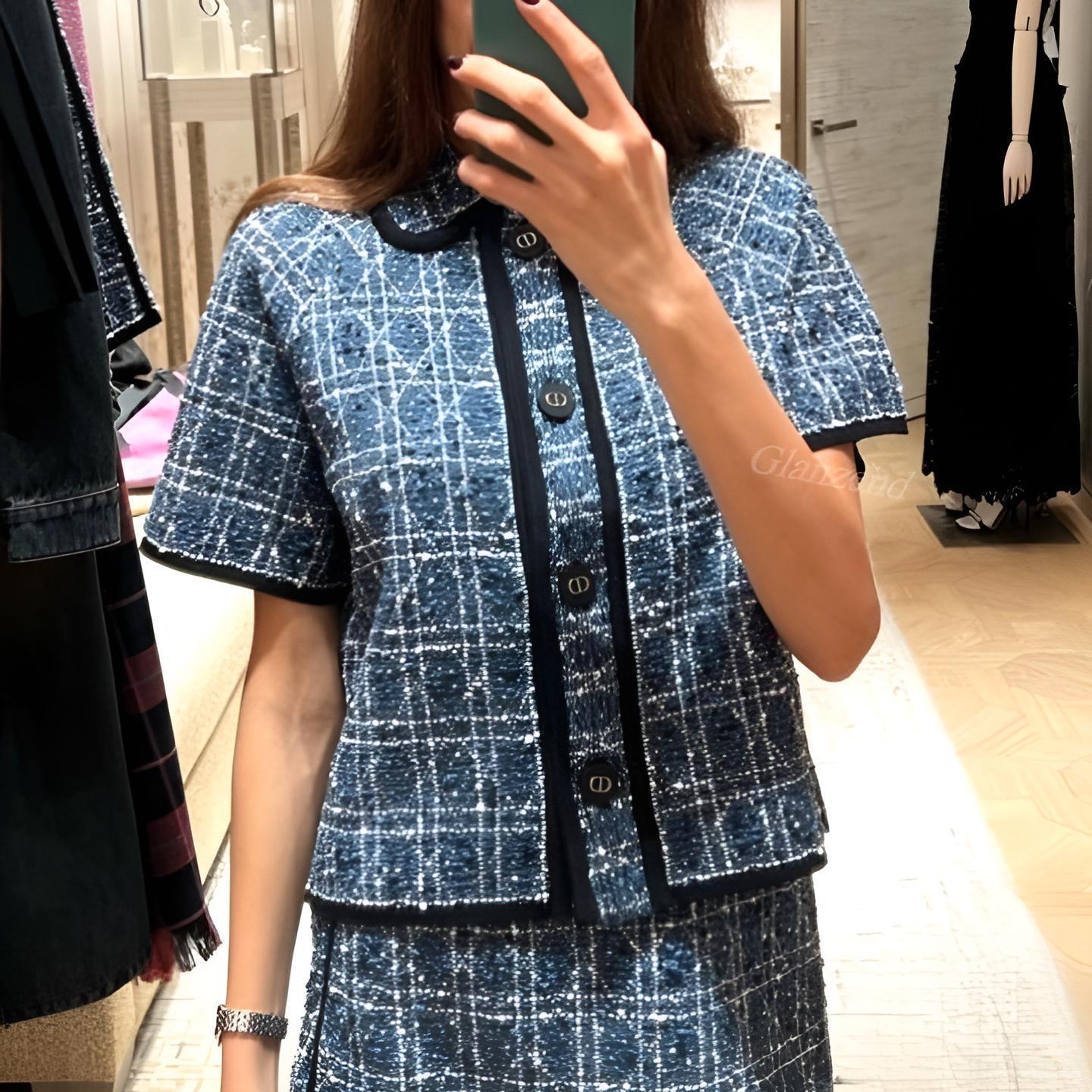 お上品なデザイン♪【Dior】カナージュ ツイード ジャケット