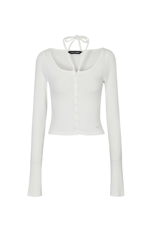 アウターその他 PAIN OR PLEASURE LOWER CARDIGAN white PP24LSCD01WH