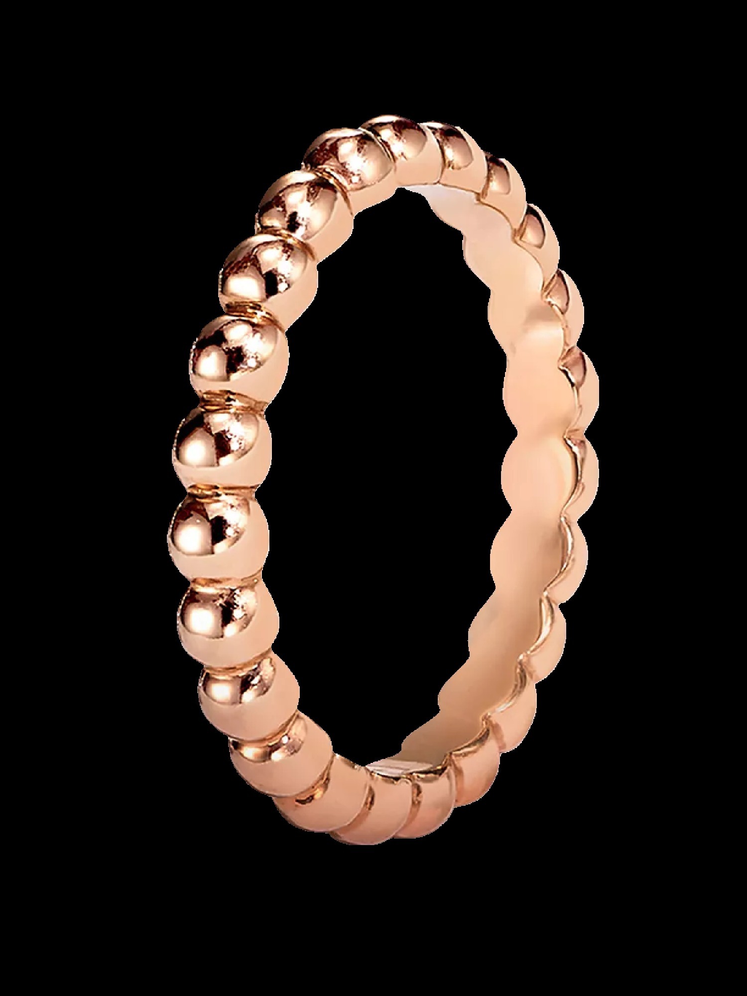 色味が可愛い《VAN CLEEF&ARPELS》Perlee ローズゴールド リング