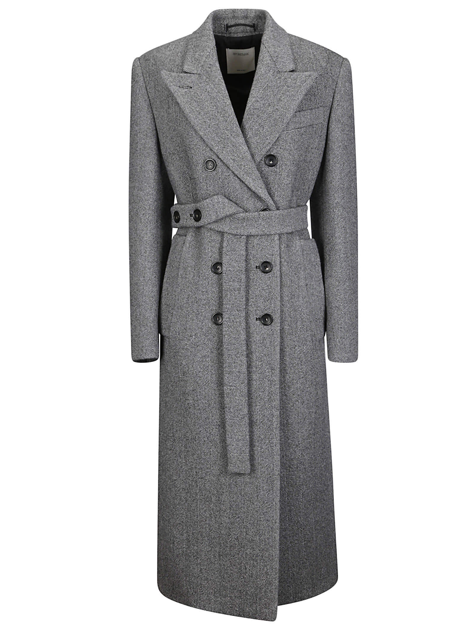 【送料&関税込】SportMax Double-breasted Belted Coat
