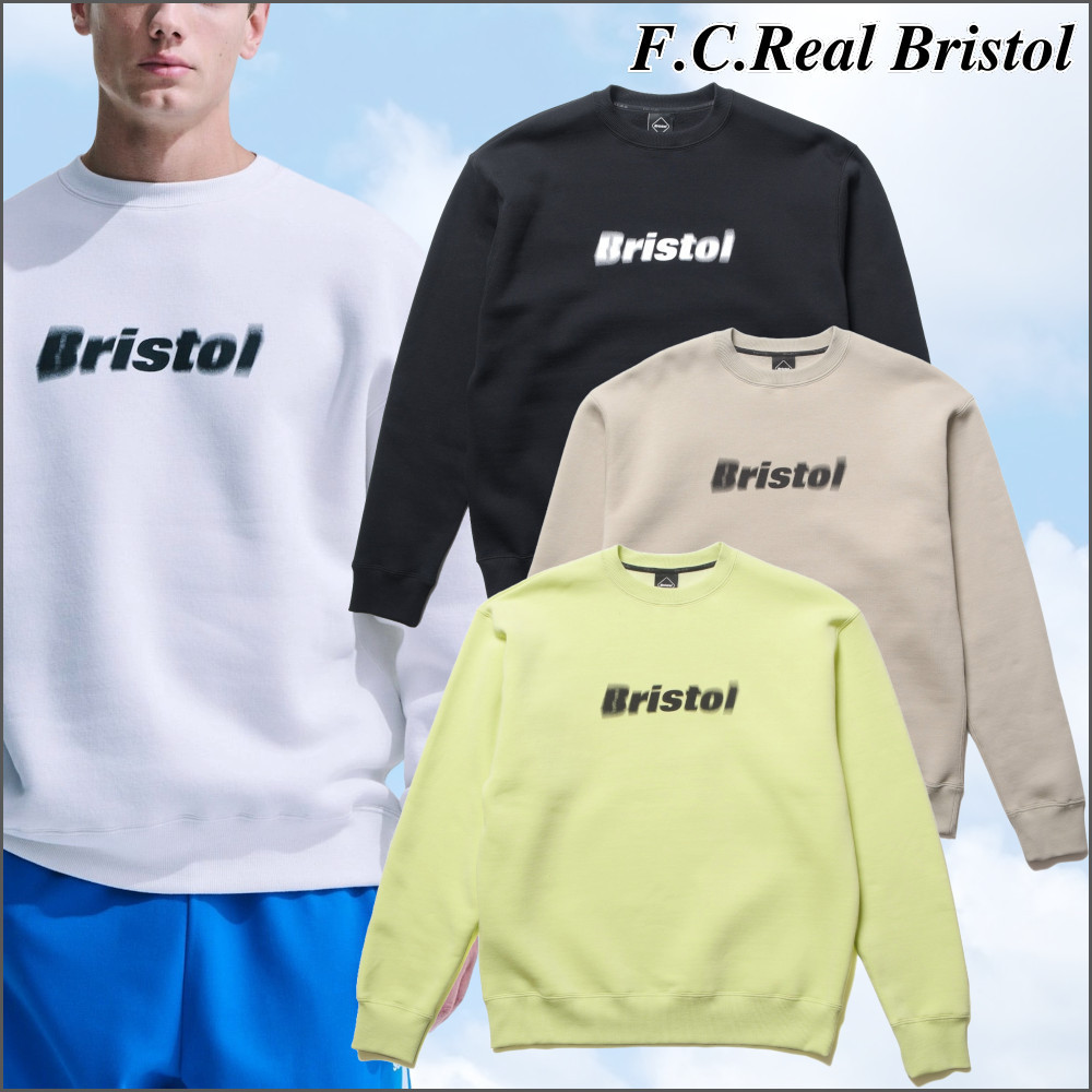 完売前に【F.C.Real Bristol】BLURRED LOGO CREWNECK SWEAT