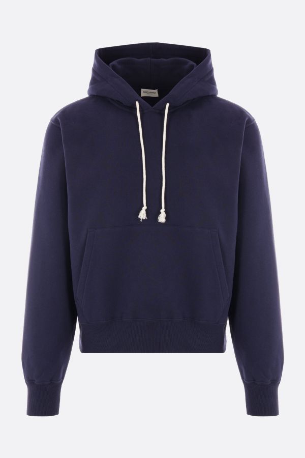 パーカー・フーディ SAINT LAURENT LOGO EMBROIDERED FLEECE HOODIE